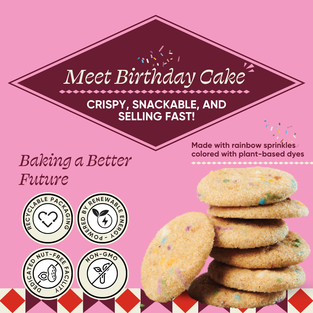 Fancypants Baking Birthday Cake Cookies, 5oz