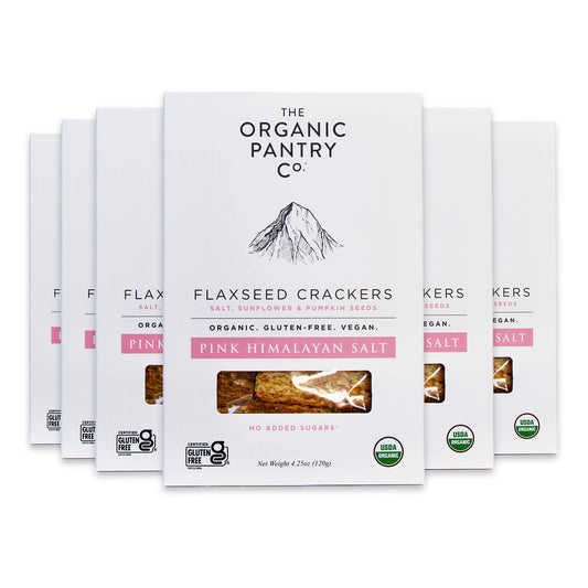 The Organic Pantry Pink Himalayan Salt Flaxseed Crackers