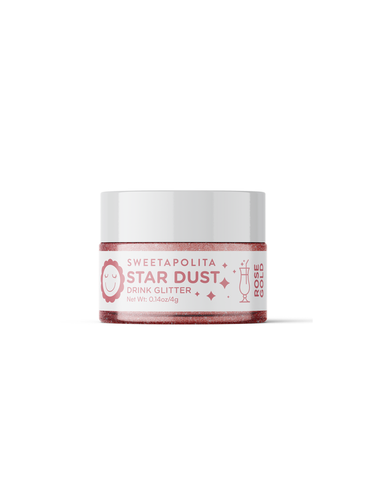 Sweetapolita Rose Gold Star Dust Edible Dessert & Drink Glitter