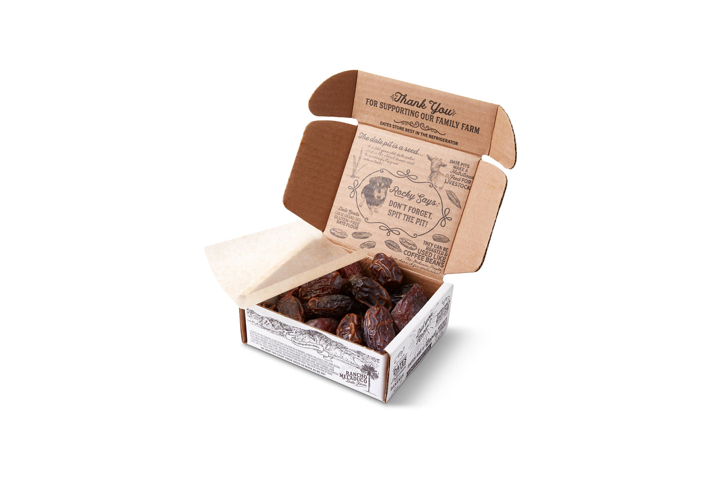Rancho Meladuco Date Farm - 1 lb. ORGANIC Mixed Size Loose Pack Medjool Dates