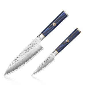 Cangshan KITA Blue 2-Piece Starter Knife Set and Ash Wood Box