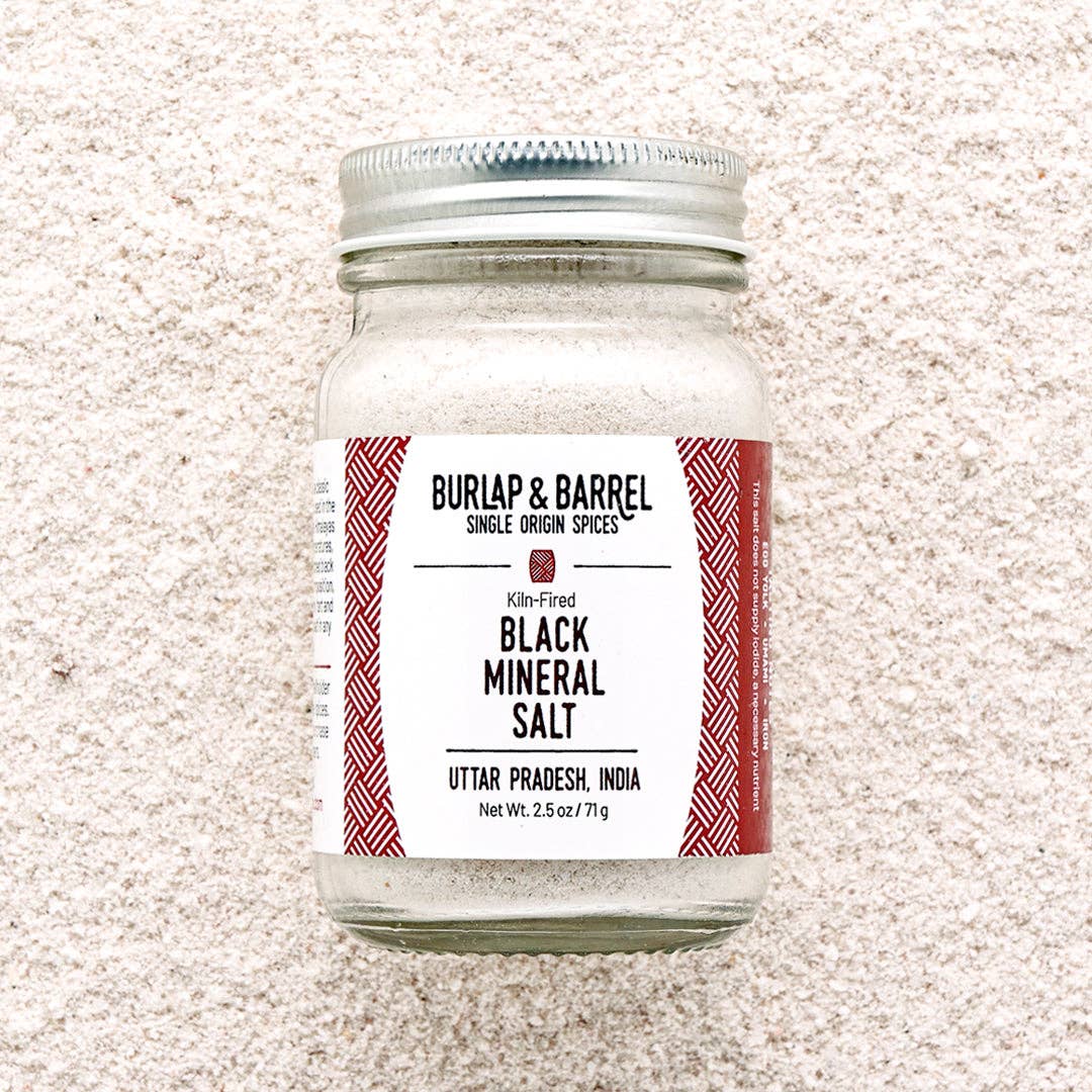 Burlap & Barrel Black Mineral Salt (Kala namak), 2.5 oz