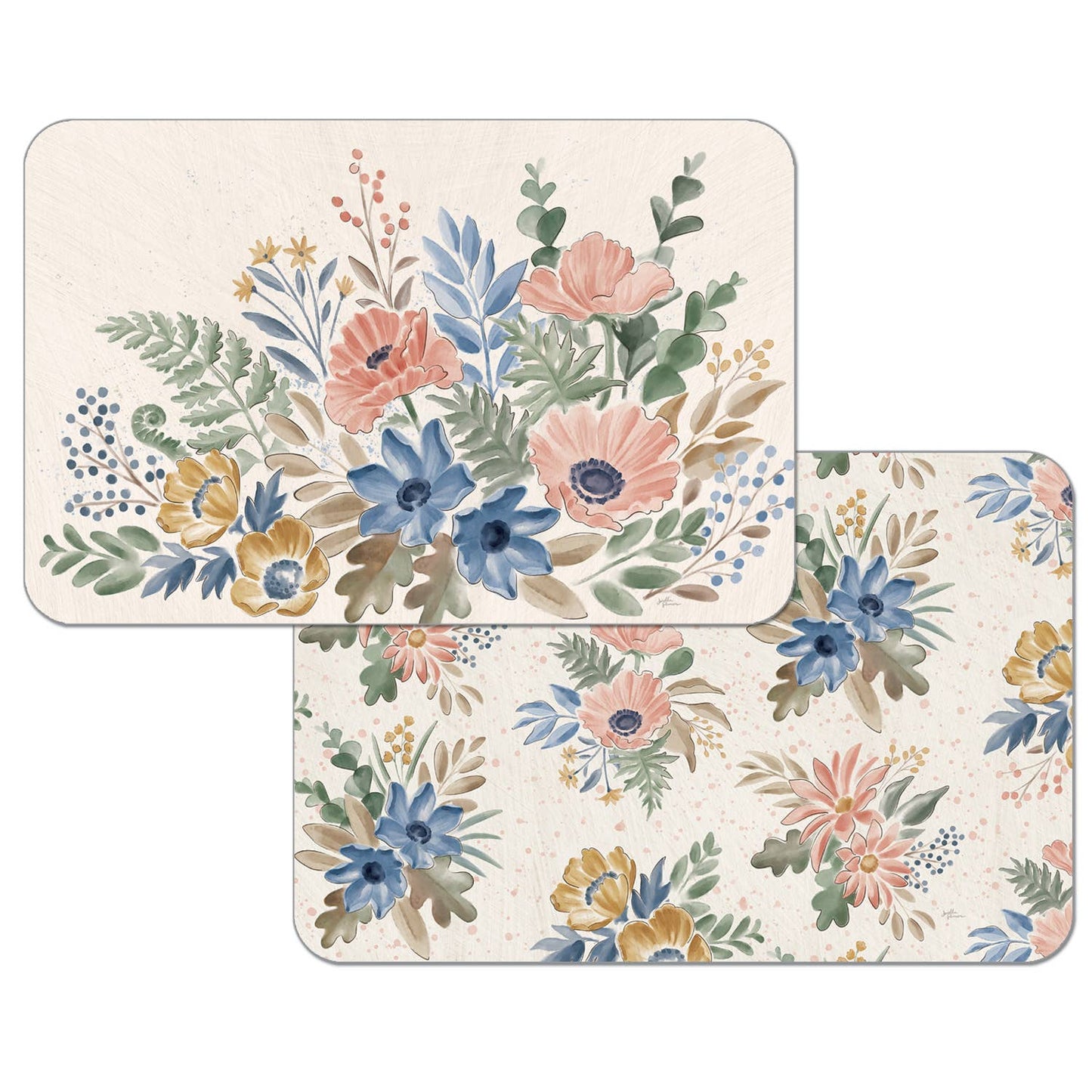 Botanical Blend Reversible Rectangular Plastic Placemat