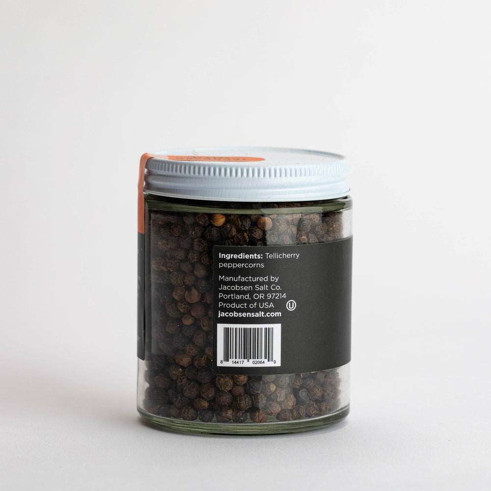 Jacobsen Salt Co. - Tellicherry Peppercorns, Refill Jar