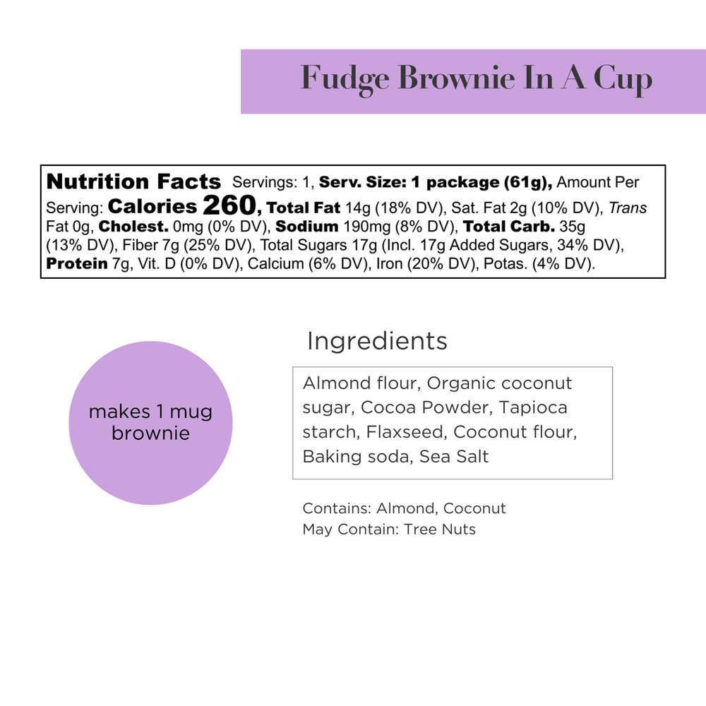 Stellar Eats Instant Treat - Fudge Brownie In A Cup