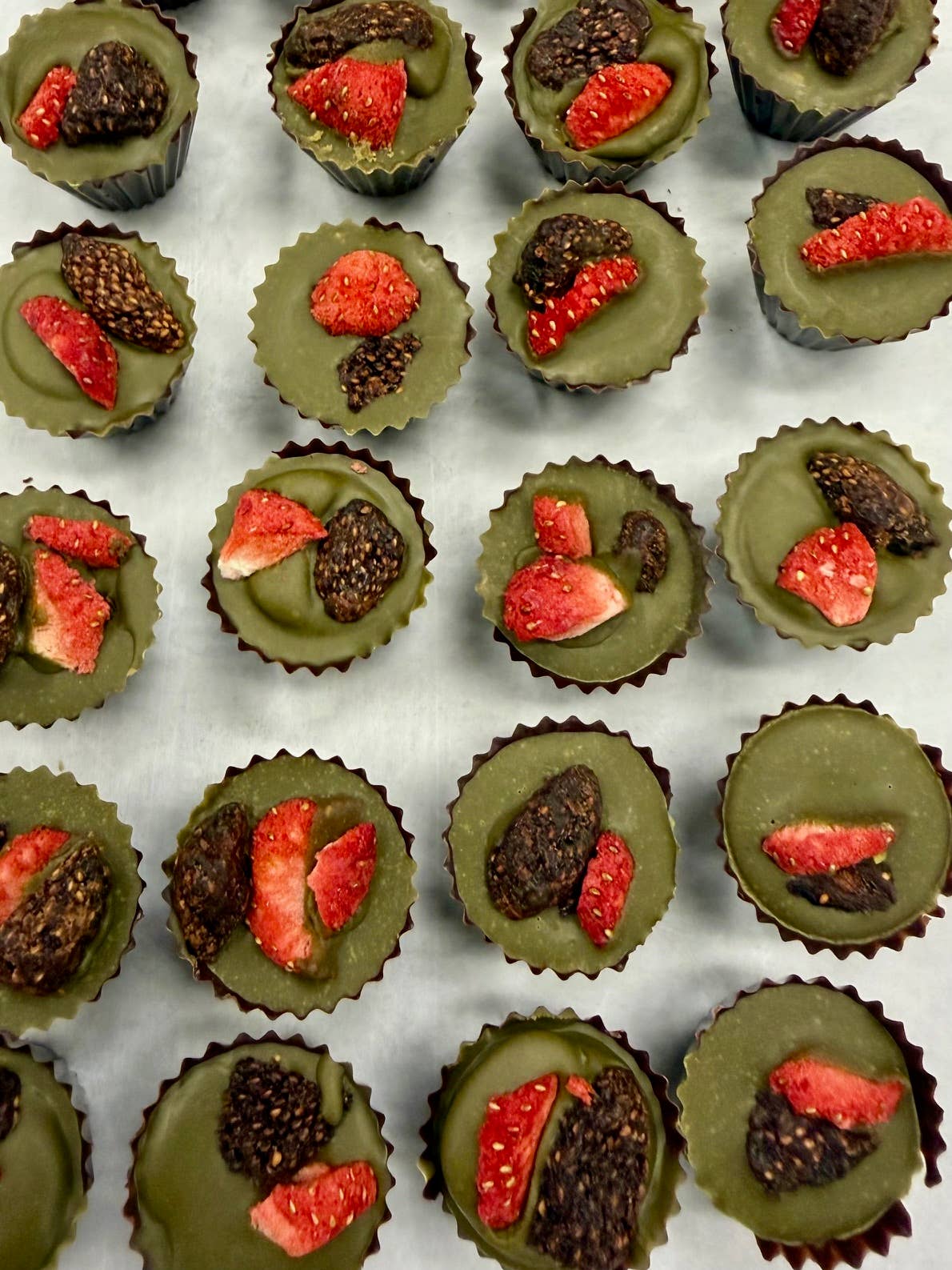 Morito Chocolates - Matcha Strawberry - Mini Cups