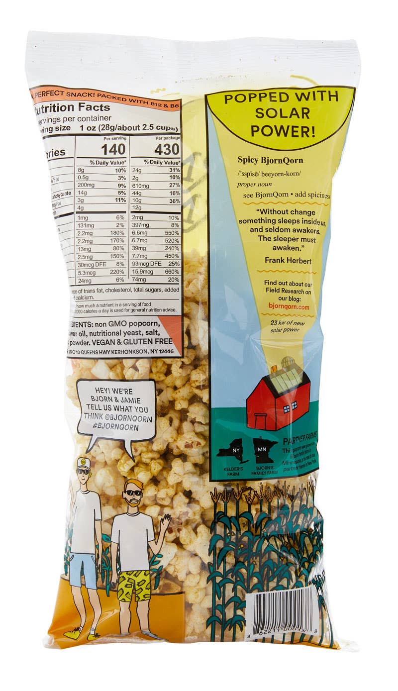 BjornQorn Spicy, 3 oz