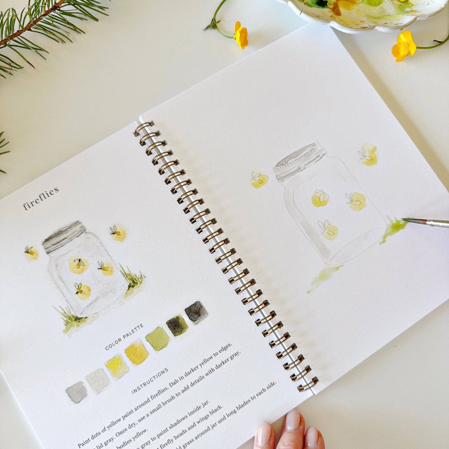 emily lex studio Camping Watercolor Workbook