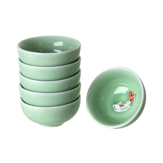 Koi Fish Kung Fu Tea Cup/Bowl, 2.5"