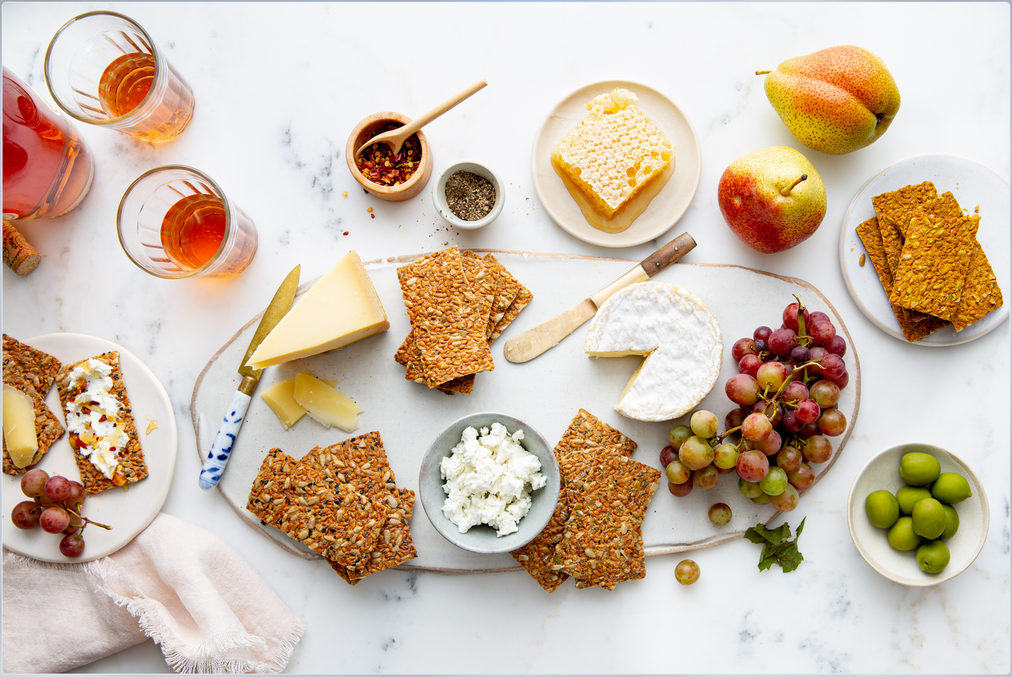 The Organic Pantry Pink Himalayan Salt Flaxseed Crackers