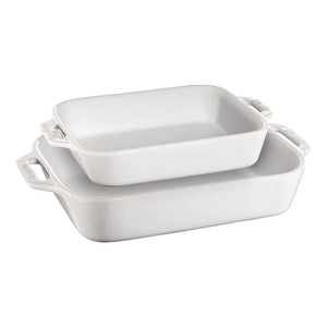 Staub Ceramic Rectangular Baking Dish Set, Set of 2