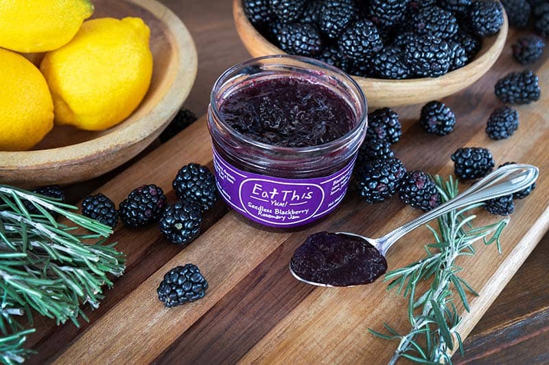 Eat This Yum -  Seedless Blackberry Rosemary Jam