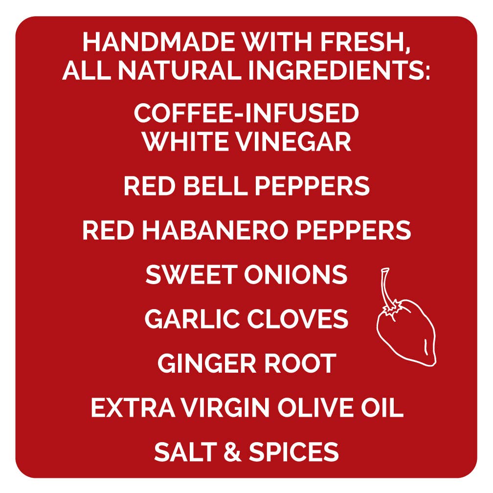 Queen Majesty Red Habanero & Black Coffee Hot Sauce, 5oz