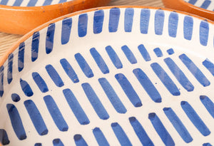 Moroccan Nesting Dish Set, Blue Stripe