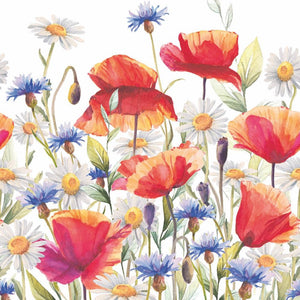 Poppies and Cornflowers Lunch Napkin