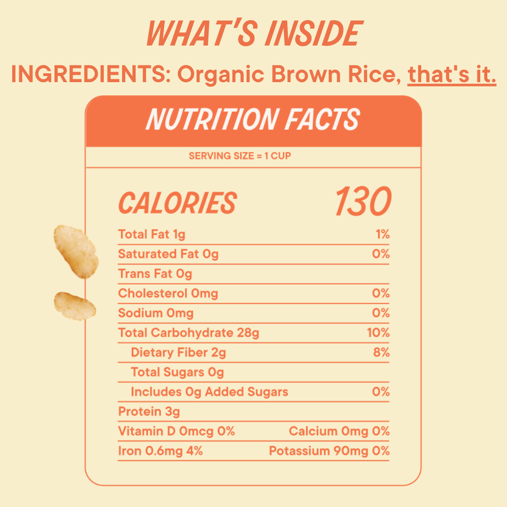 The Real Cereal Company Organic Rice Crisps