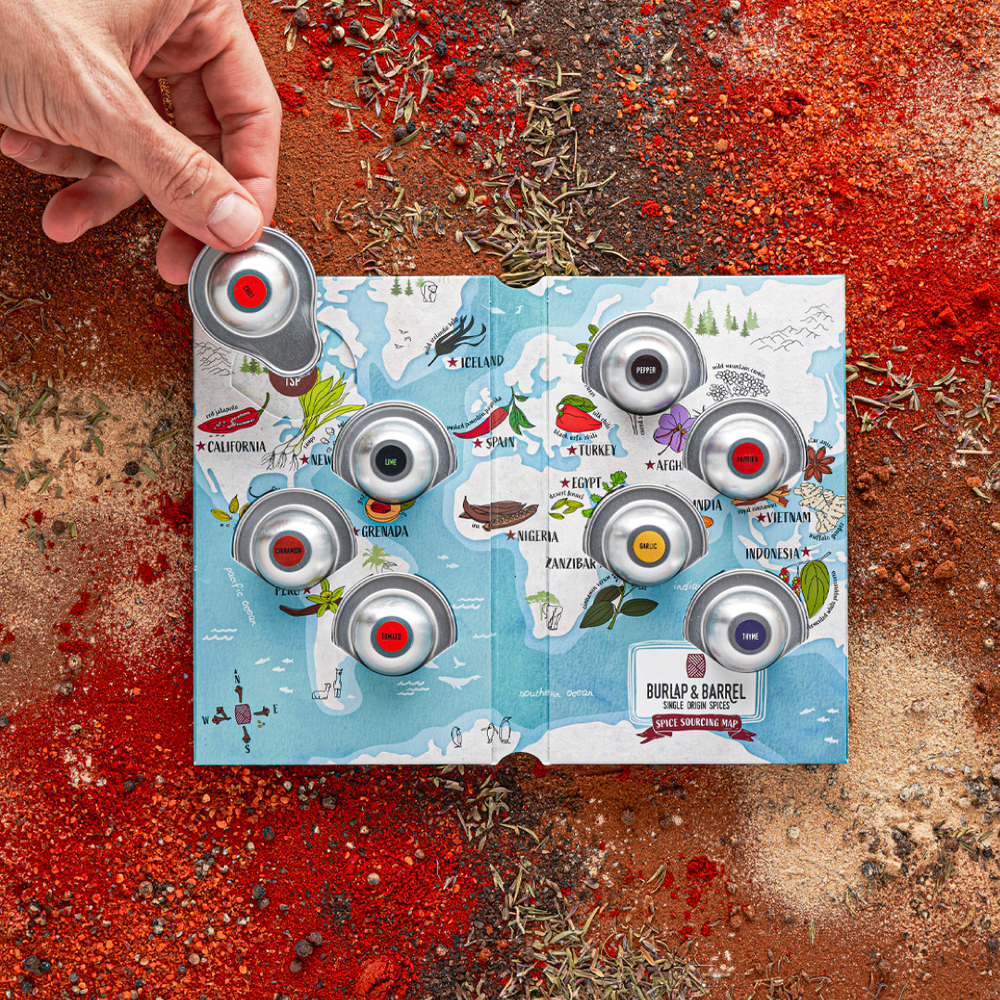 Burlap & Barrel Spice Passport Spice Passport, 8 Sample Pods