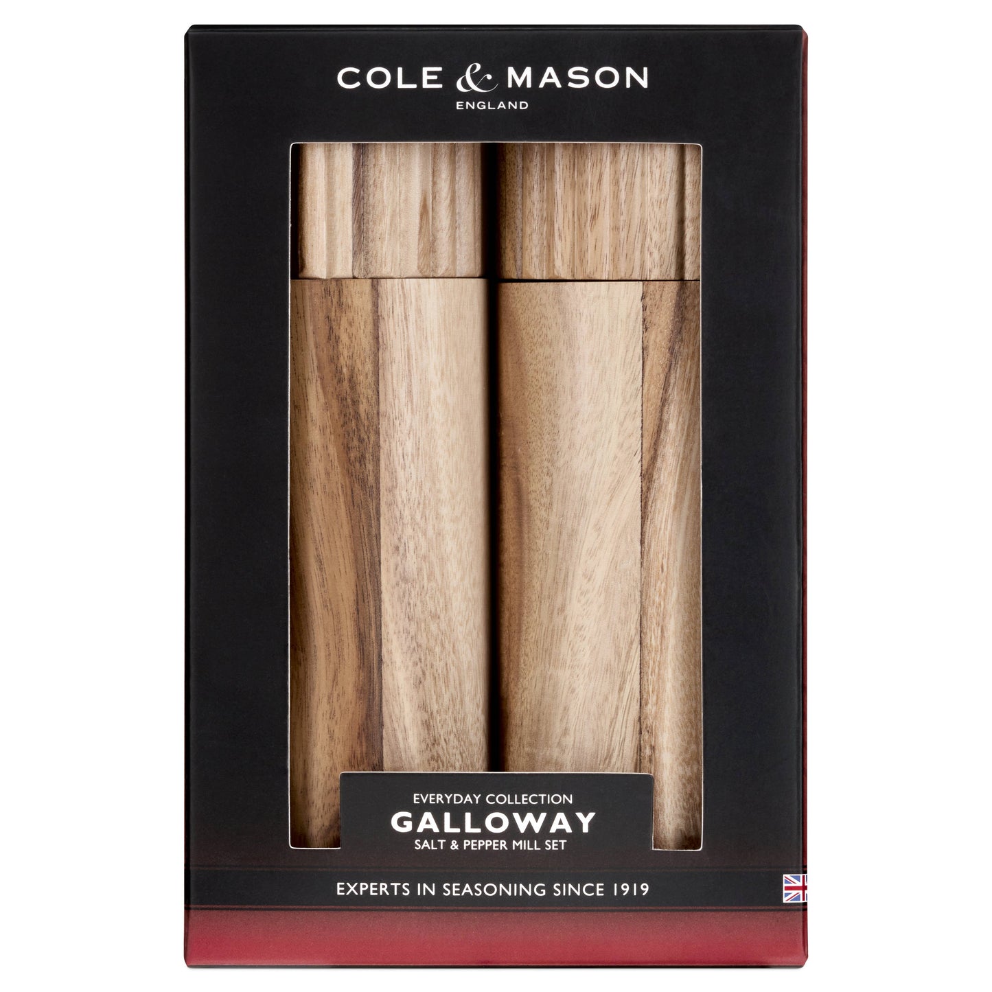 Cole & Mason Galloway Acacia Salt & Pepper Mill Set