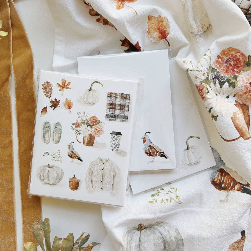 emily lex studio Autumn Tea Towel