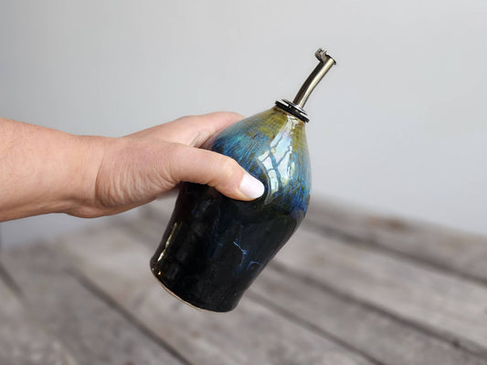 Ceramic  Pottery Oil Cruet