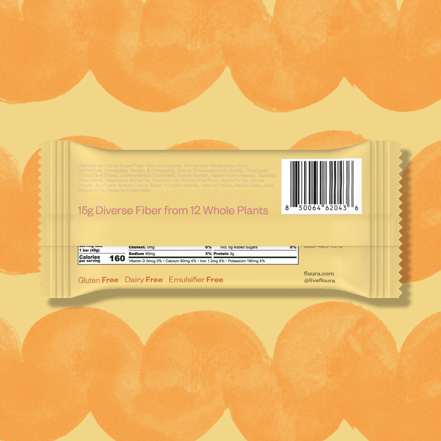 Floura & Co Mango Cardamom Fiber Snack Bar