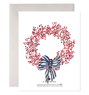 E. Frances Paper - Red Berry Wreath | Joy Christmas Card