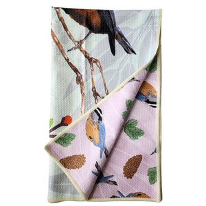 Buzzee - Nuthatch- Dual Sided Tea Towel - Kitchen & Hand Towel