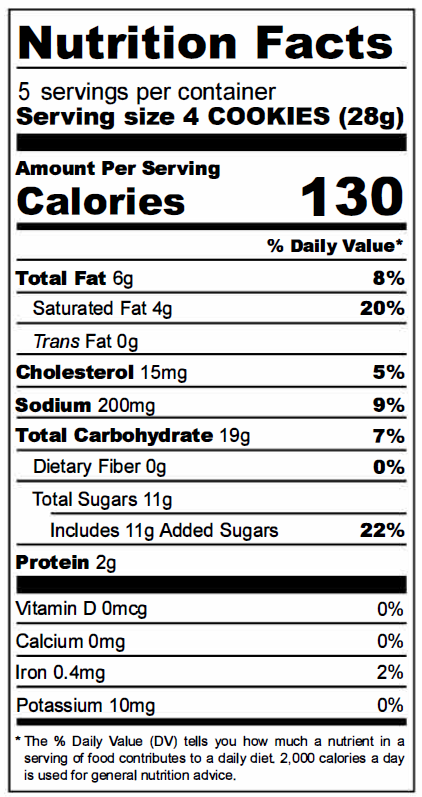 Fancypants Baking Salted Caramel Cookies, 5oz