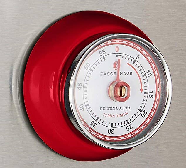 Retro Kitchen Timer, Red
