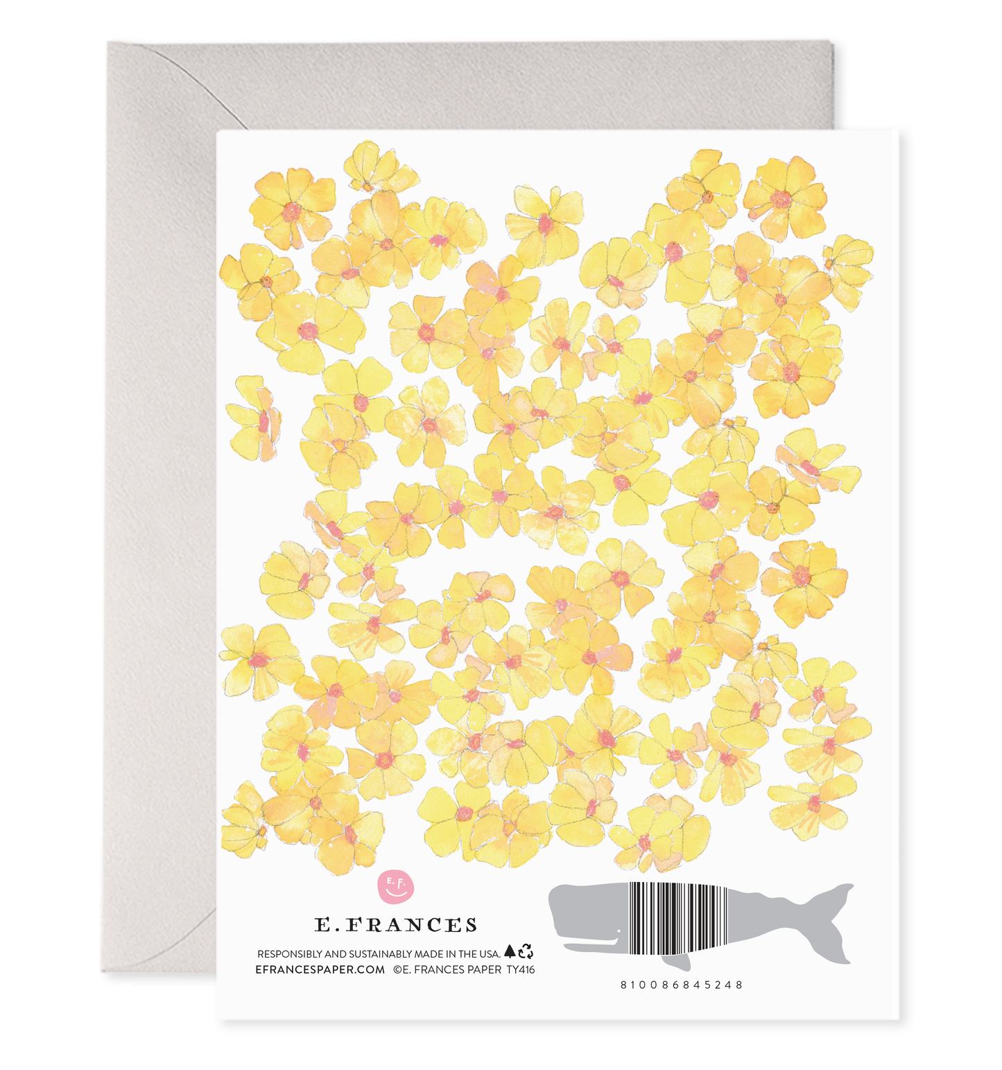 E. Frances Paper - Yellow Flowers | Thank You Greeting Card