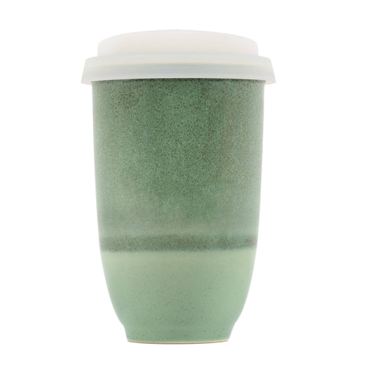 Nova Ceramics Emerald Ceramic Travel Mug, 12oz