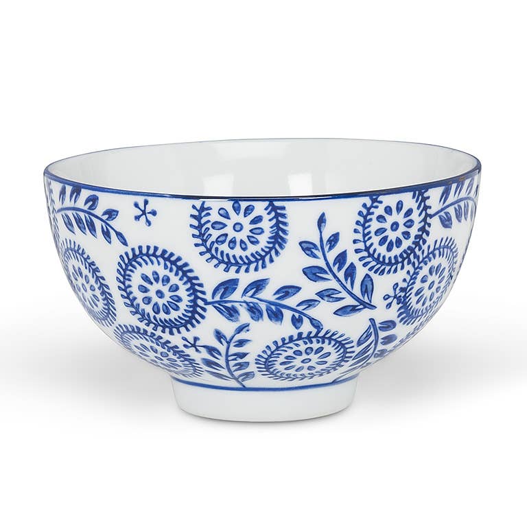 Blue/White Rice Bowl, Assorted, 4"