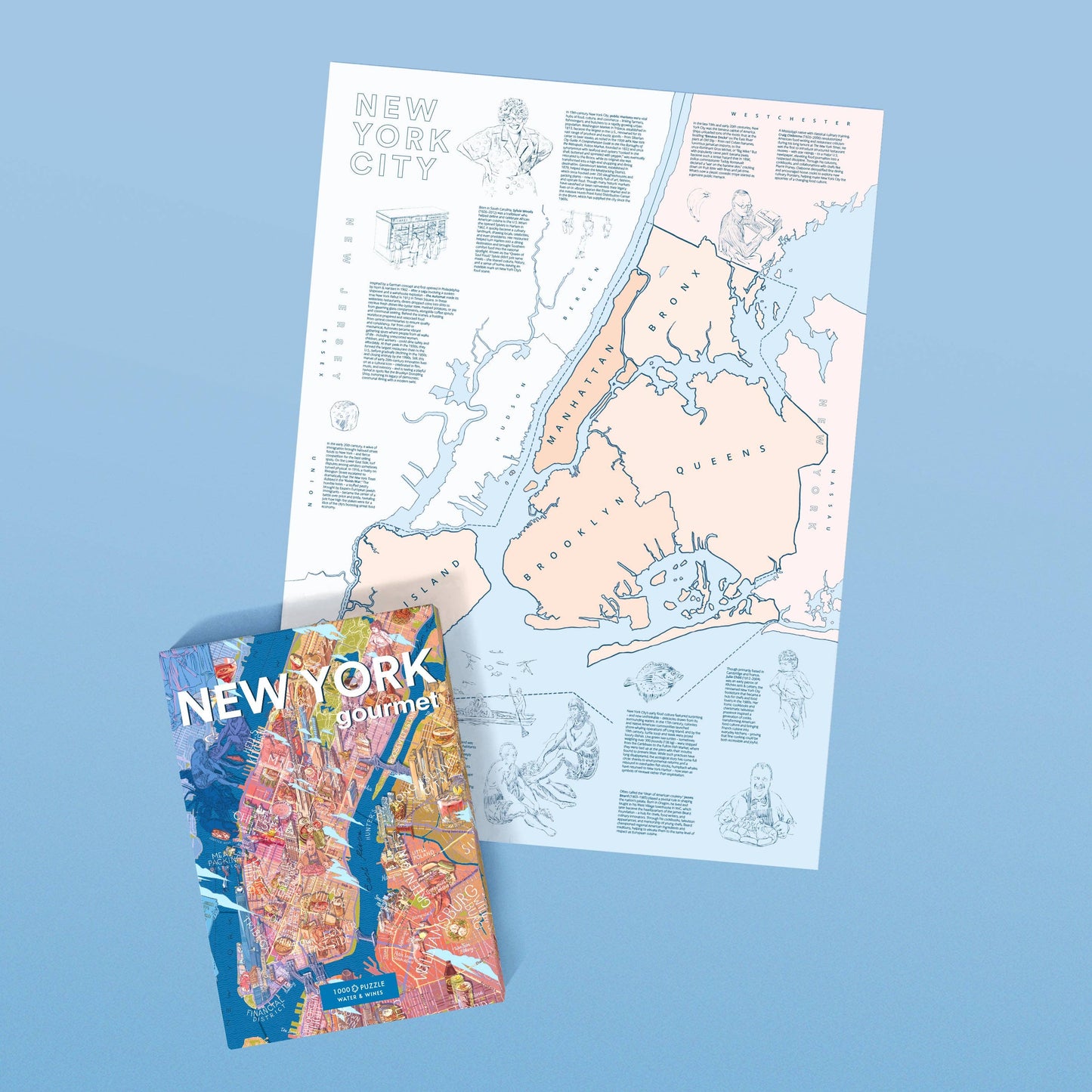 Water & Wines - Gourmet Puzzle - New York