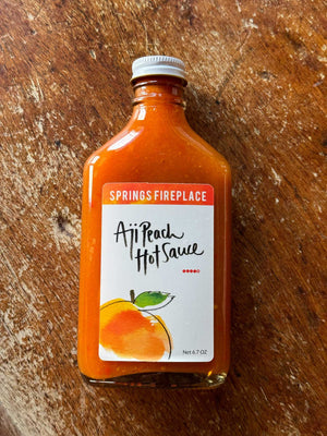 Springs Fireplace Aji Peach Hot Sauce, 6.7 oz