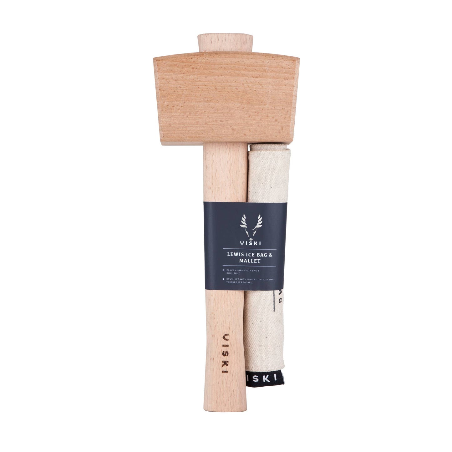 Professional Lewis Canvas Ice Bag and Beechwood Mallet