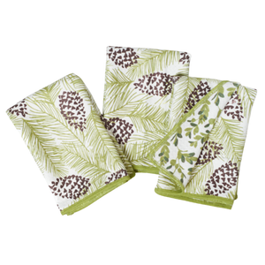 Once Again Home Mighty Mini Reversible Towel - KN Greens, Set of 3