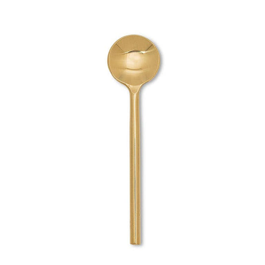 Modern Small Gold Spoon, 4.5"