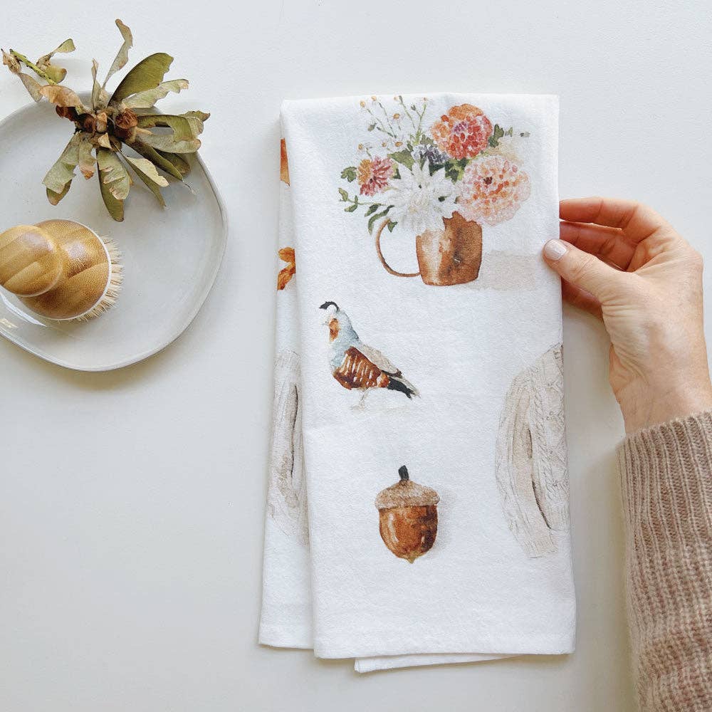 emily lex studio Autumn Tea Towel