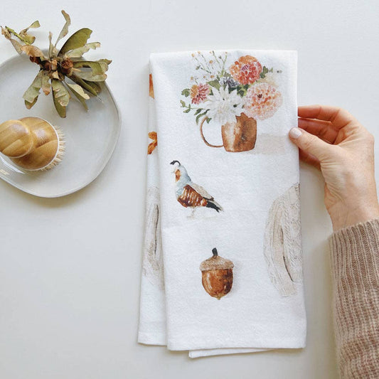 emily lex studio Autumn Tea Towel
