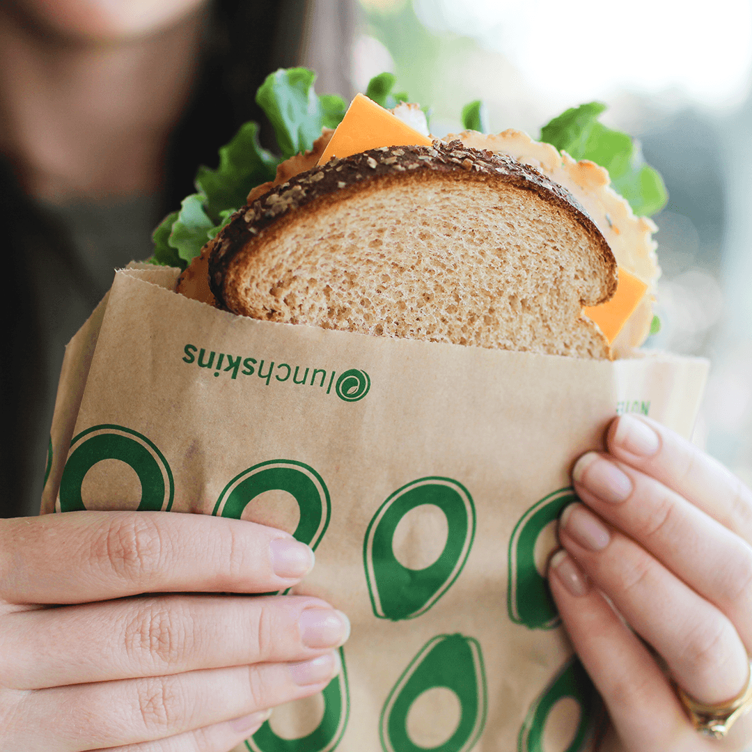 Lunchskins - Compostable Sandwich Bags Avocado 50 Count
