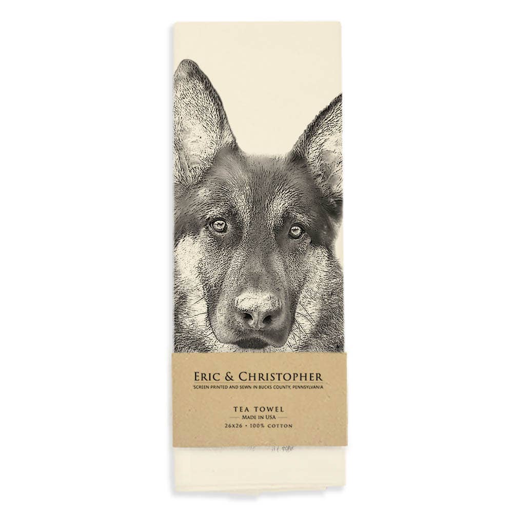 Eric & Christopher - German Shepherd Tea Towel