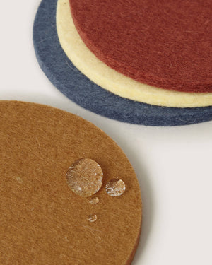 Graf Lantz - Bierfilzl Merino Wool Round Coaster Multi 4 Pack in Yucca