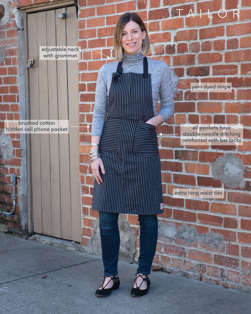 KAF Home Tailor Aprons - Oversized, and Multi-purpose: Canvas Work 28" x 36"