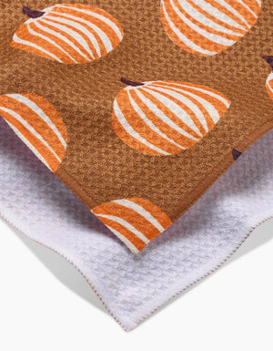 Geometry - Dancing Pumpkins Tea Towel