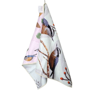 Buzzee - Nuthatch- Dual Sided Tea Towel - Kitchen & Hand Towel