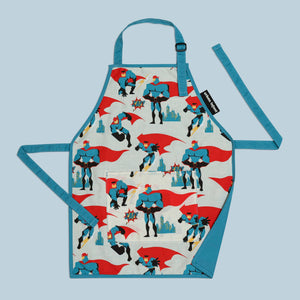 Urban Infant - Little Helper Kids Apron, Washable Cotton/Poly - Urban Dude