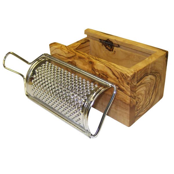 Olive Wood Cheese Grater with Box - Small