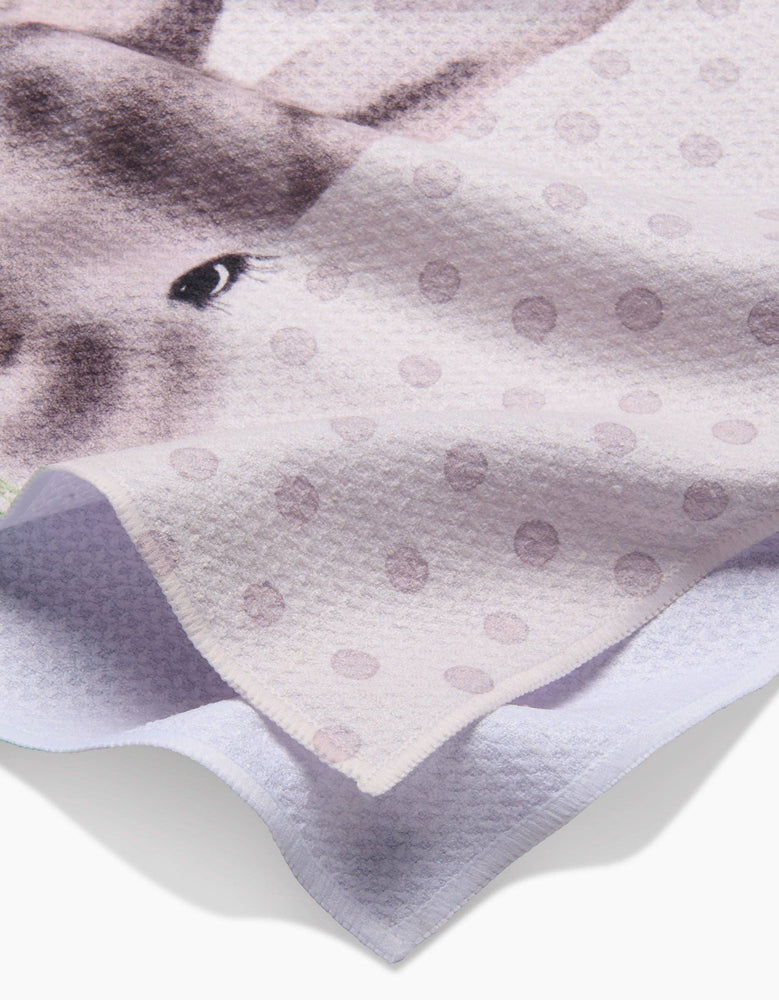 Geometry - Polka Dot Bunny Tea Towel