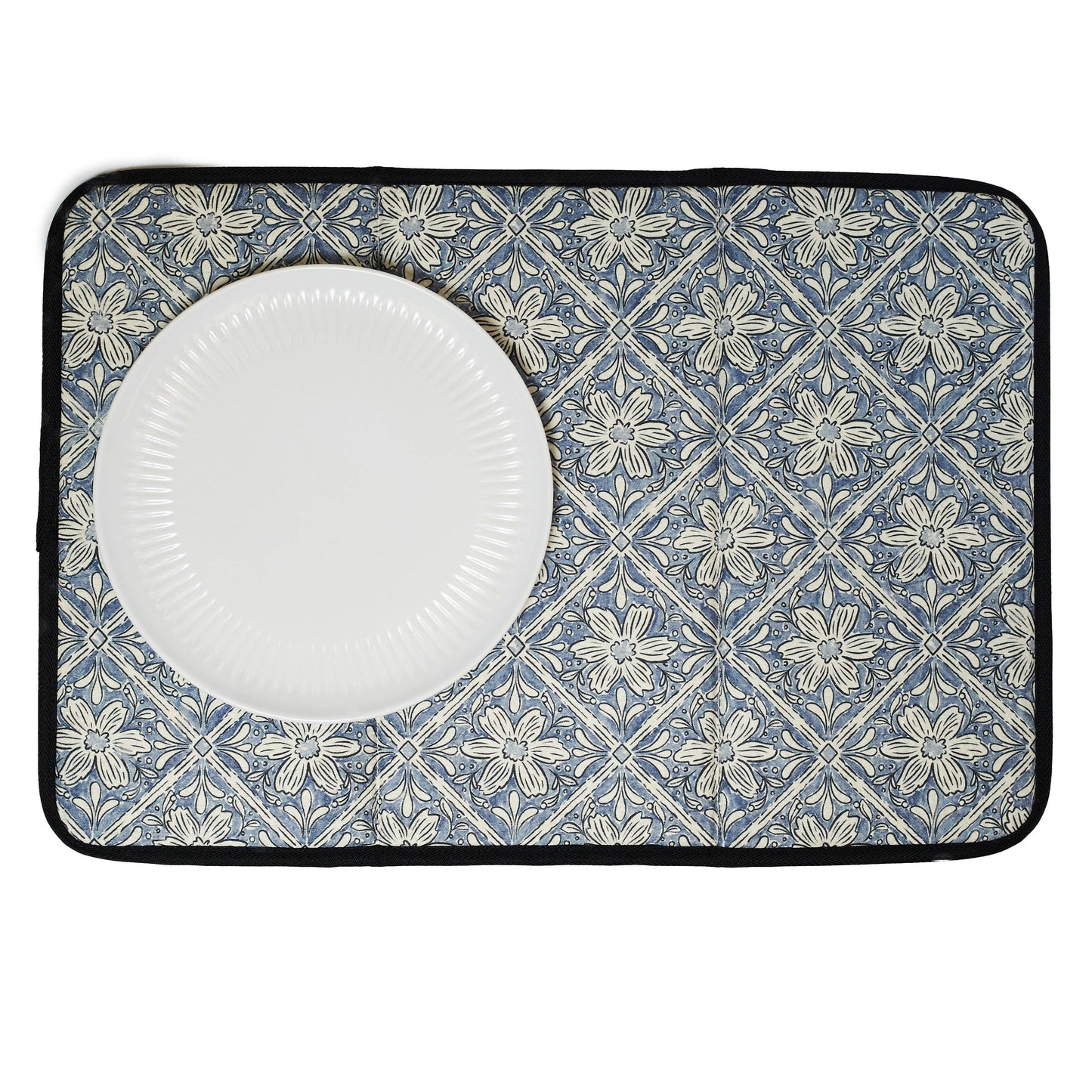 Once Again Home Drying Mat - Jen Owens Fabrique Majolica Blue