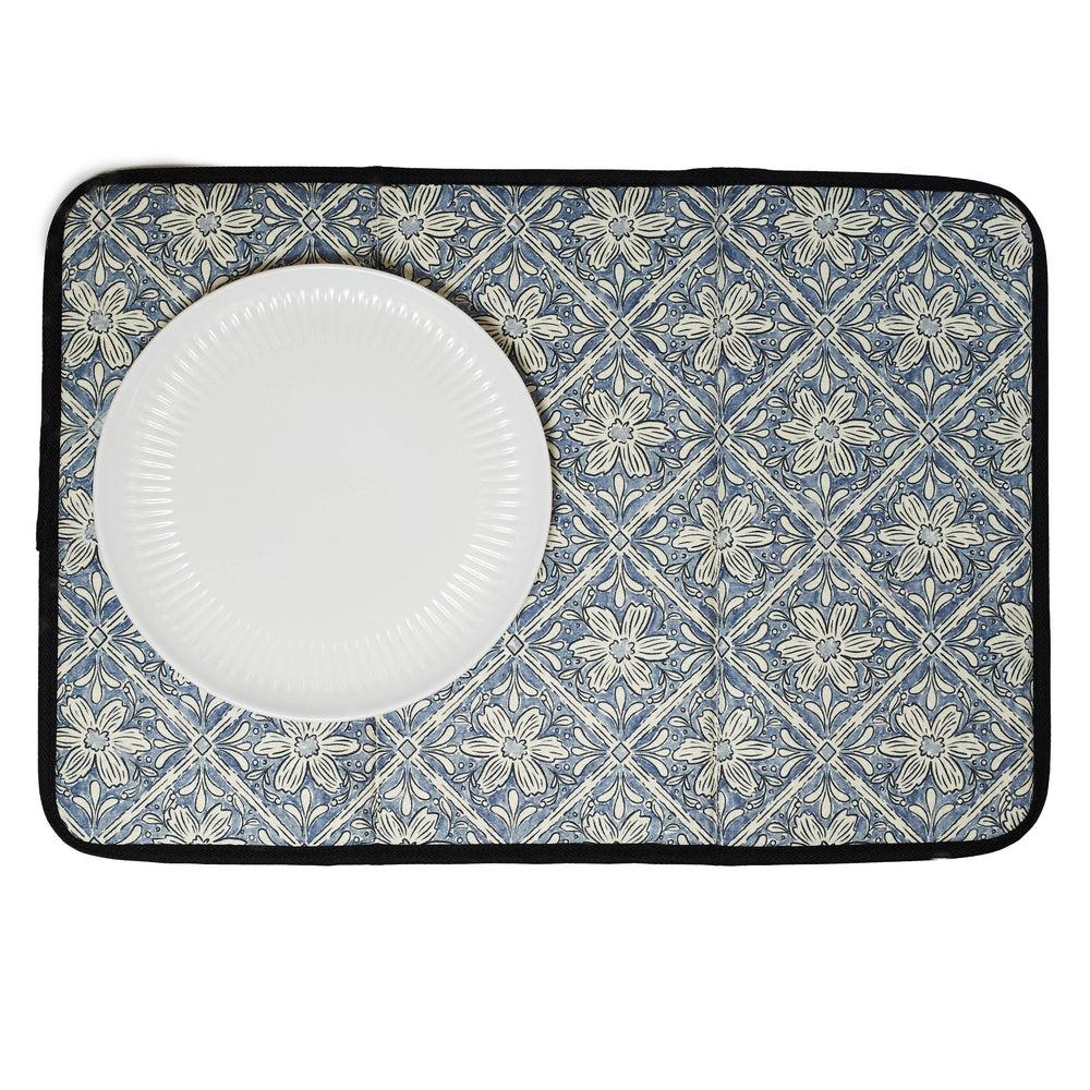 Once Again Home Drying Mat - Jen Owens Fabrique Majolica Blue